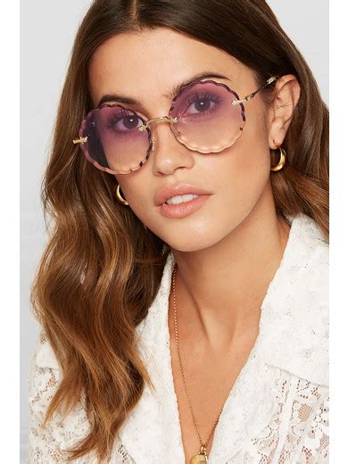 chloe rosie scalloped sunglasses|Buy Chloé Rosie Scalloped Round.